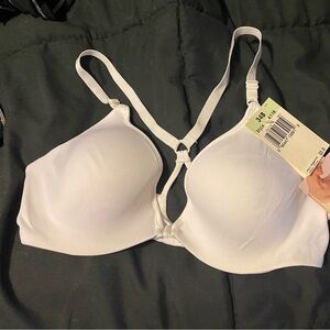 NEW! Barely There racerback bra 34B white *RARE* discontinued